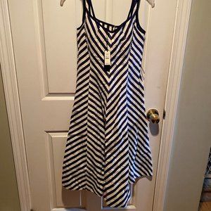 Talbots striped summer dress